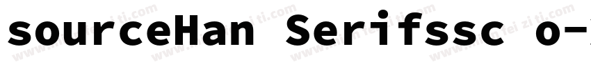 sourceHan Serifssc o字体转换